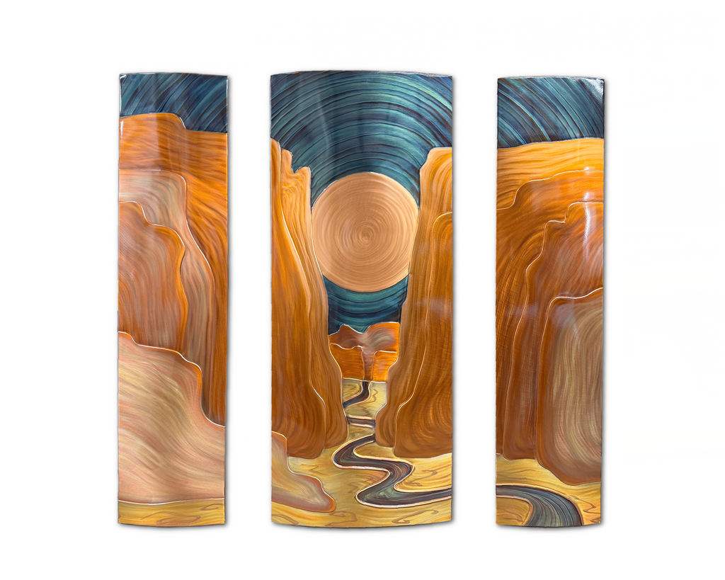 Slot Canyon - Triptych - Gallery Panel